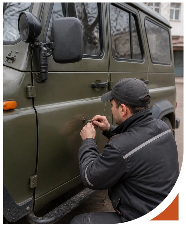 Профессиональное вскрытие автомобиля УАЗ без повреждений в Калуге